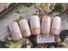 * FERIA beige MARBLE - FERIA nail&beauty 梅田