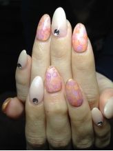 カラグラ+たらしこみアート - neru neru Nail 上新庄
