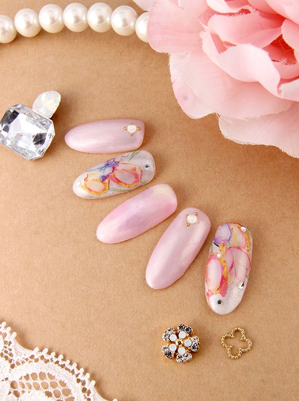 spring水彩nail - Rococo　南堀江