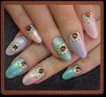 ジェルネイル - Nail design Chocolate