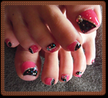 フットネイル - Nail design Chocolate