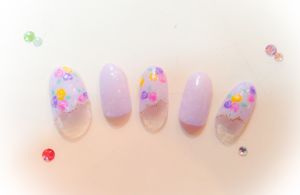 フェミニン小花アート