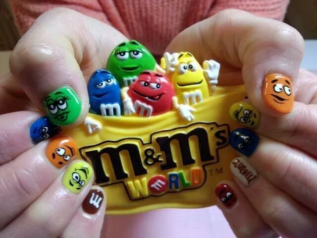 m&m‘s Nail - Nail Art Design Angel Rose