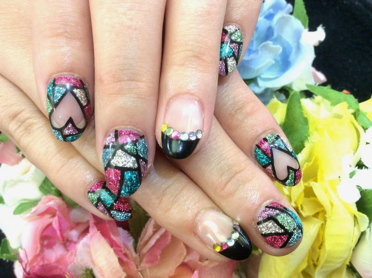 ステンドグラス風ネイル☆彡 - Rococo Lovelya Nail 安城店