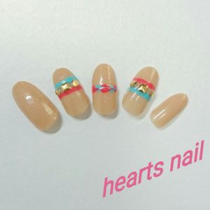 定額春夏ネイティブアメリカン風ネイル