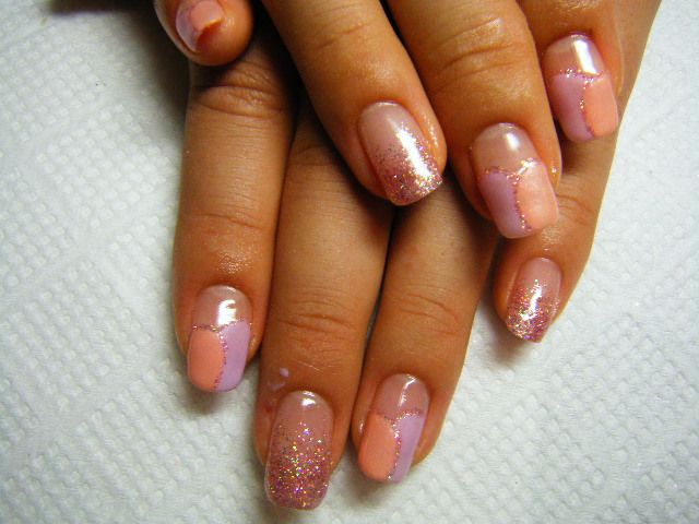 ピンクベージュ×ラメのグラデーション - Nail Salon Daisy 仙台市青葉区吉成店