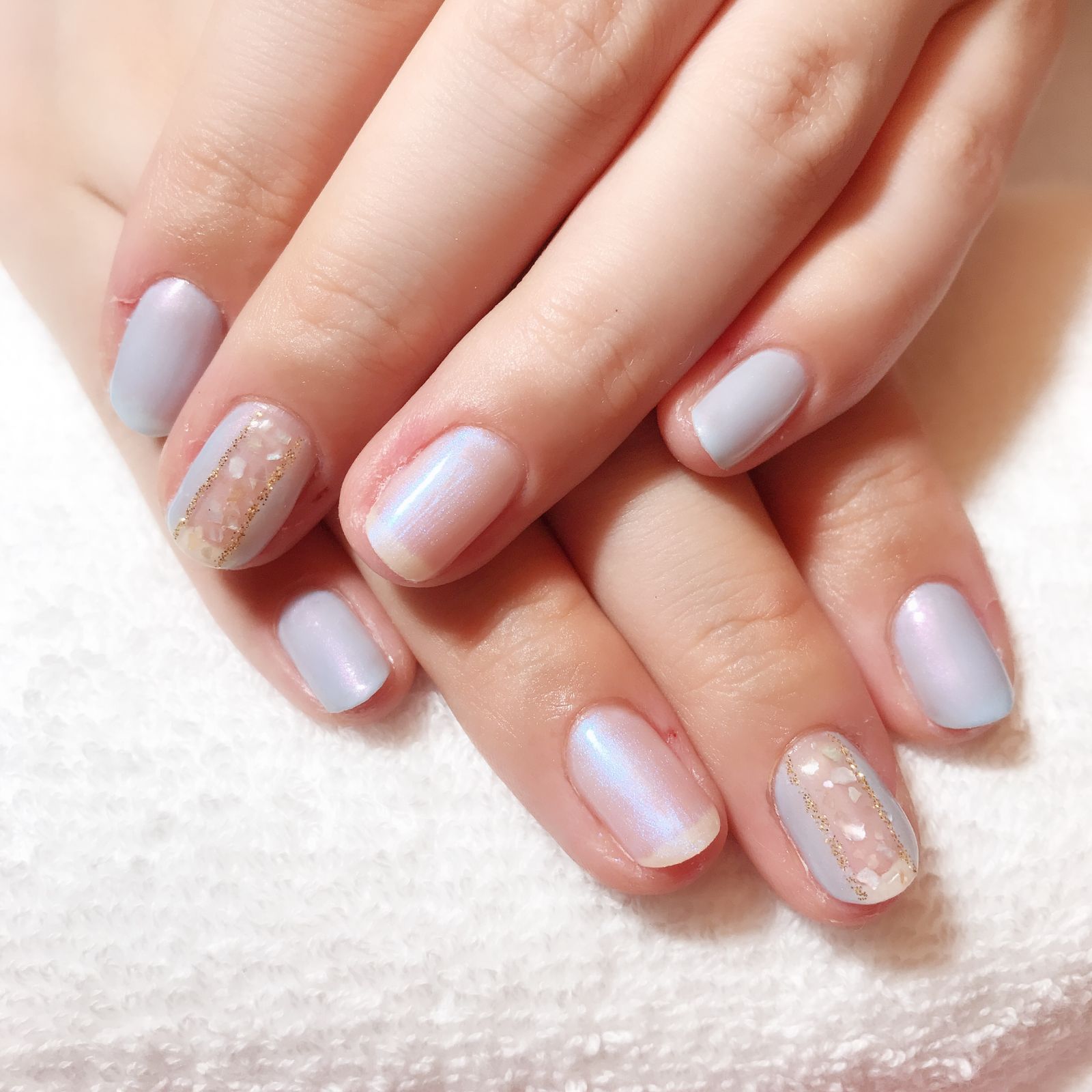 8月キャンペーンデザイン シェル - Layla Nails