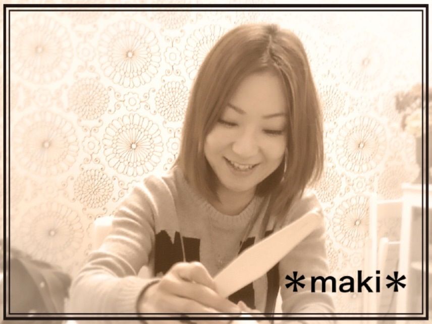 ネイリストのMAKIです☆楽しくお話しながら可愛いネイルを一緒に作っていきましょう☆お待ちしてます！