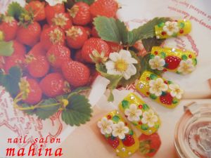 苺ネイル☆