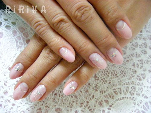 ラメリボンアート - Nail salon&school RiRiHA