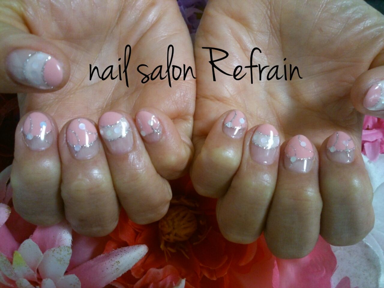⑥フリーデザイン☆(おまかせコース) - nail salon Refrain