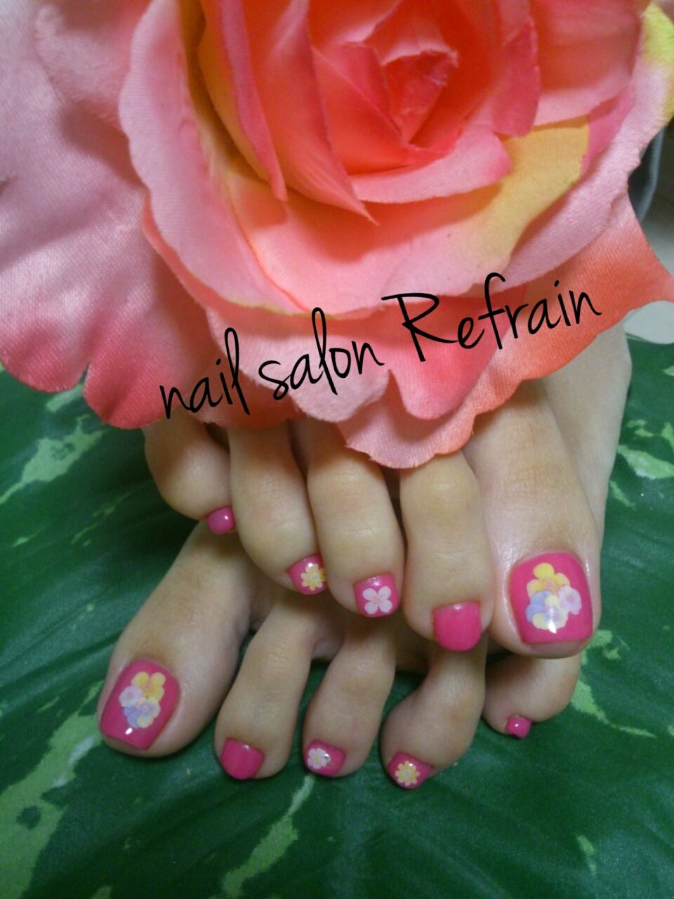 ナチュラルコース+追加アート - nail salon Refrain