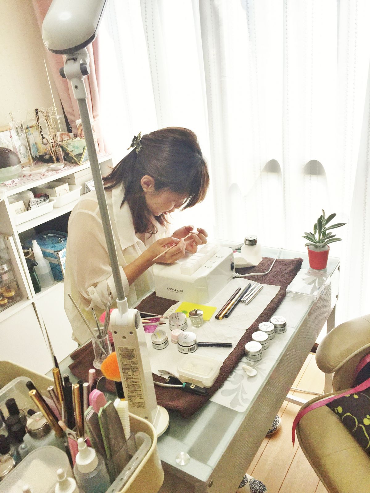 She's nail school