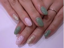 フラットなニット柄ネイル - Kiillottaa